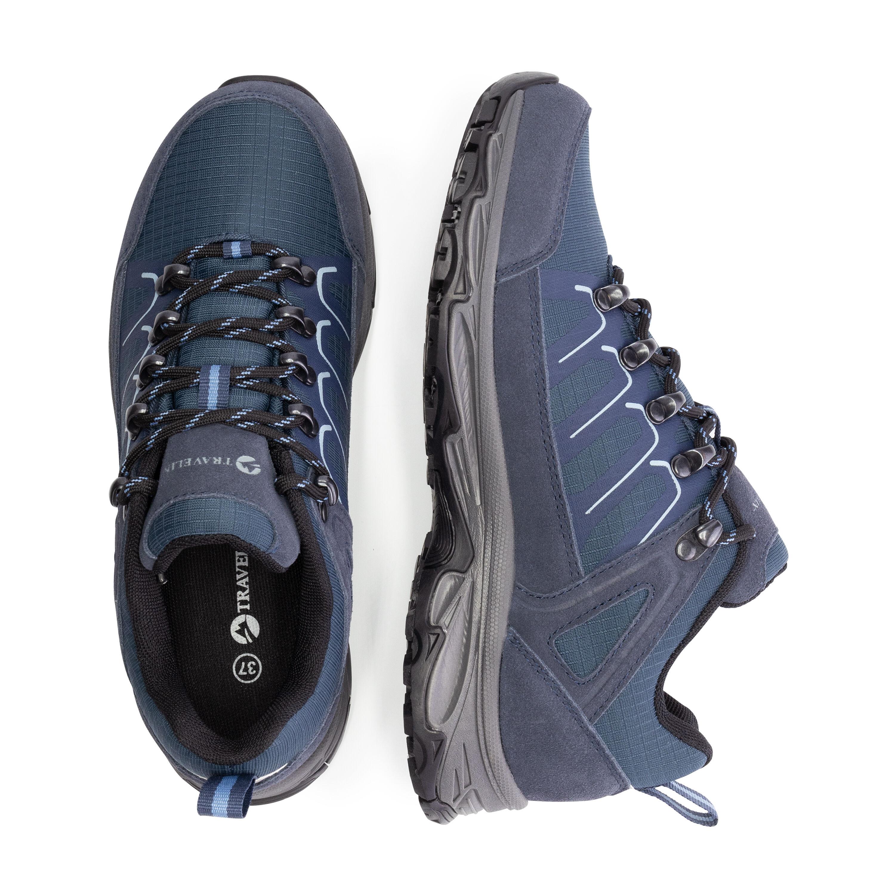 Travelin Lonstrop - Wandelschoenen - Blauw - 36