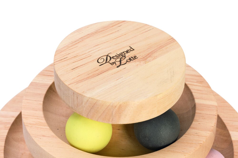 Designed By Lotte Speeltoren Mia - Kattenspeeltje - Naturel - 26x26x14.5 cm