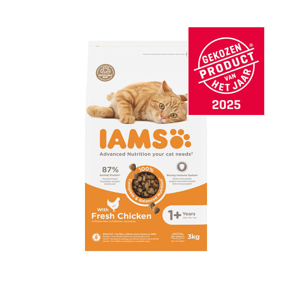 Iams Adult - Kattenvoer - 3 Kilogram - kip