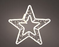 Lumineo Neon LED - Kerstster - 236 - Warm wit - 35.5 cm