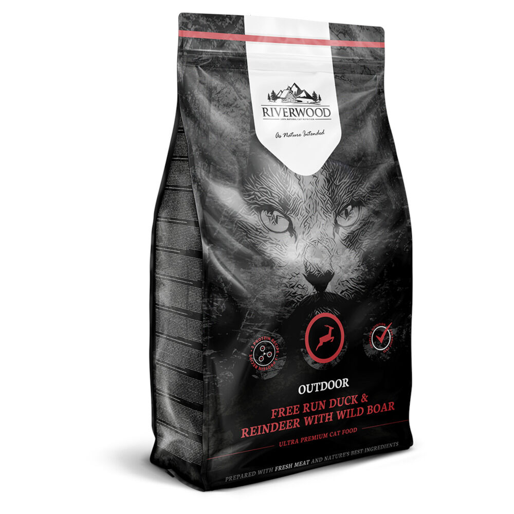 Riverwood Outdoor - Kattenvoer - 2 Kilogram - eend Riverwood Outdoor - Kattenvoer - 2 Kilogram - eend