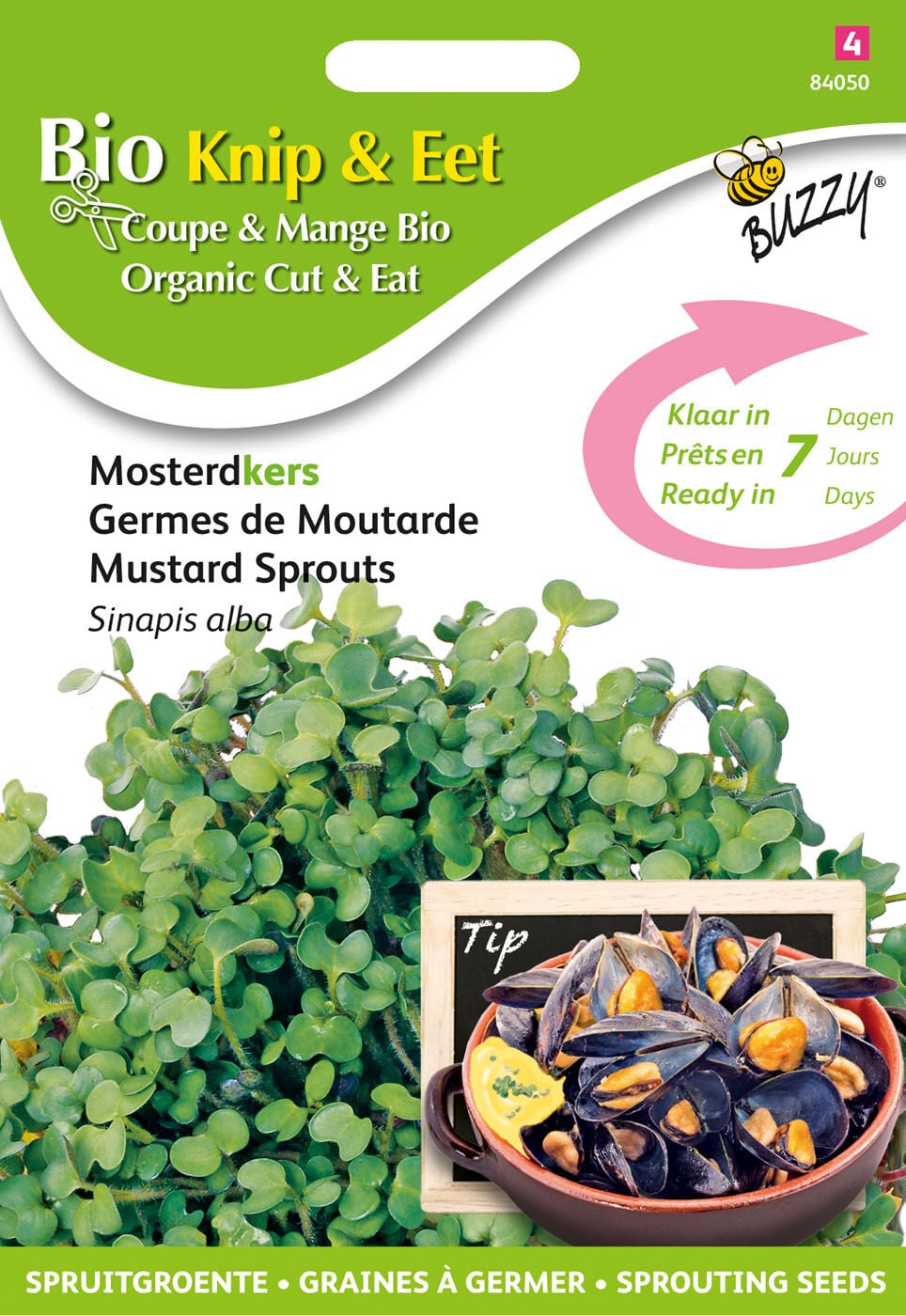 Buzzy® Organic Sprouting - Mosterdkers Buzzy® Organic Sprouting - Mosterdkers