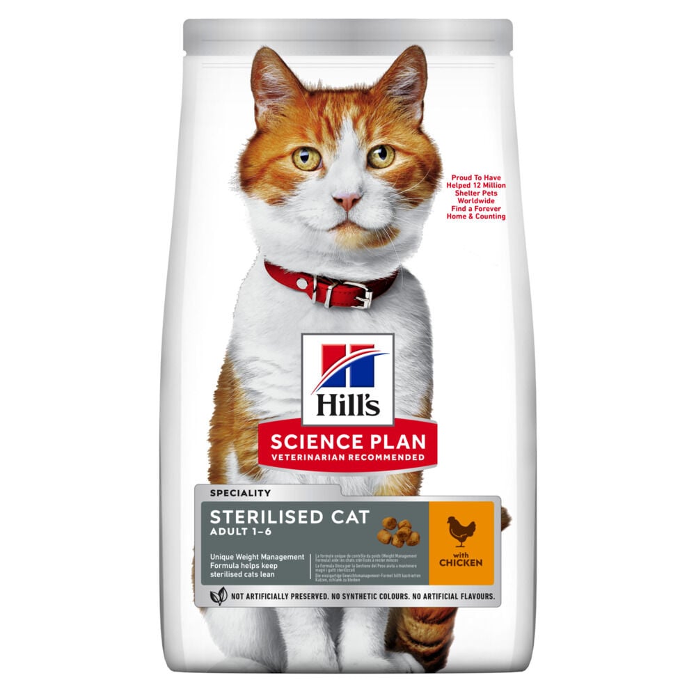 Hill's Science Plan Adult Sterilised Cat - Kattenvoer - 7 Kilogram - kip Hill's Science Plan Adult Sterilised Cat - Kattenvoer - 7 Kilogram - kip