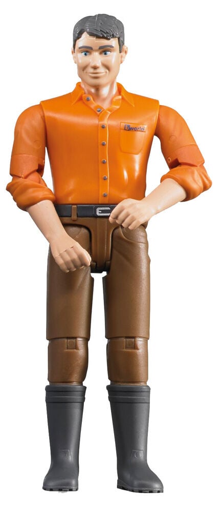 Bruder Man met bruine jeans 1:16 - Accessoires