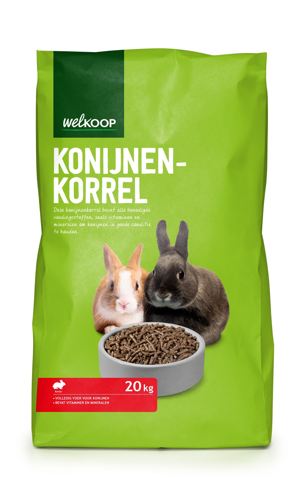 Welkoop Konijnenkorrel - Konijnenvoer - 20 Kilogram