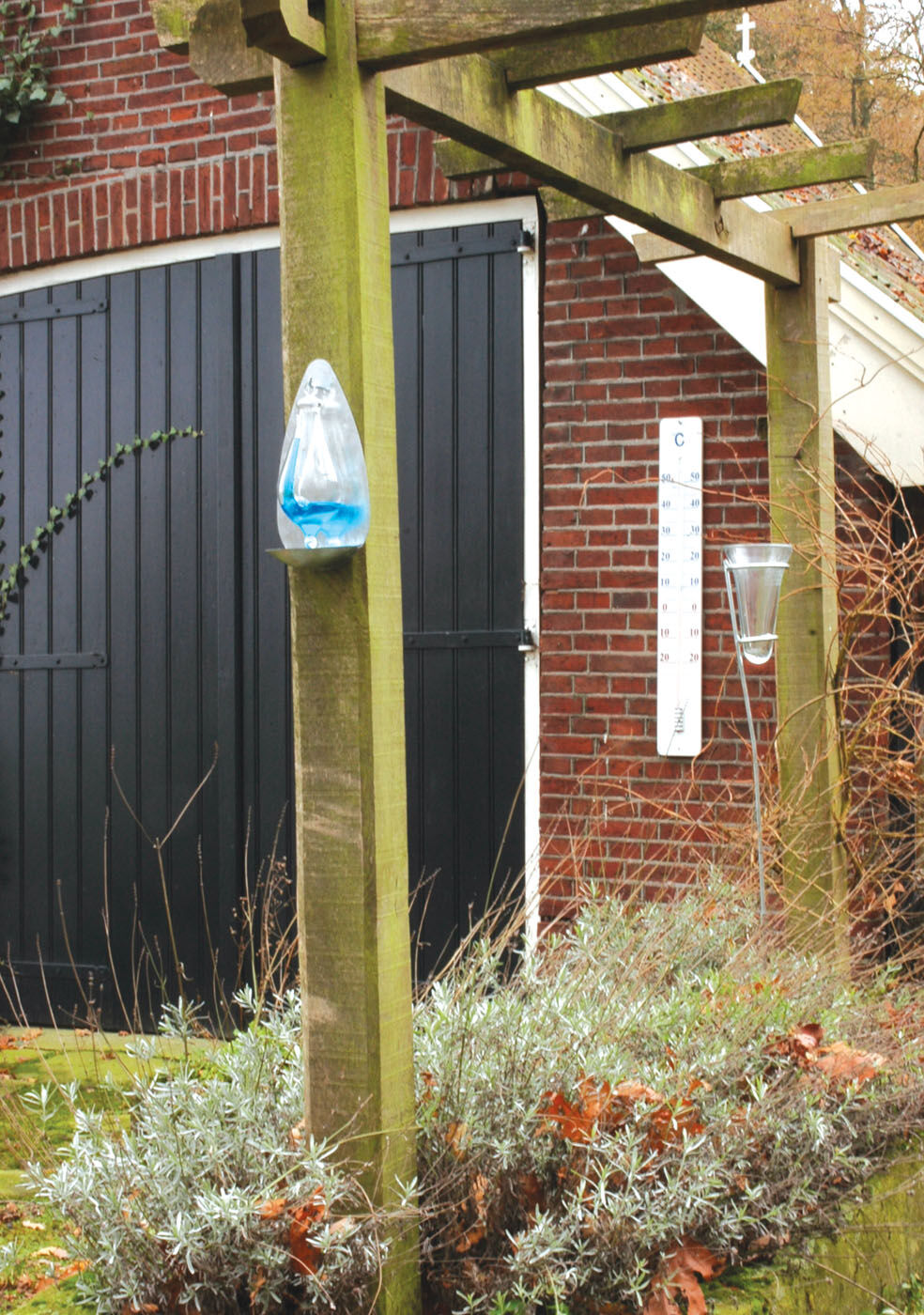 Barometer gietijzer - Bruin