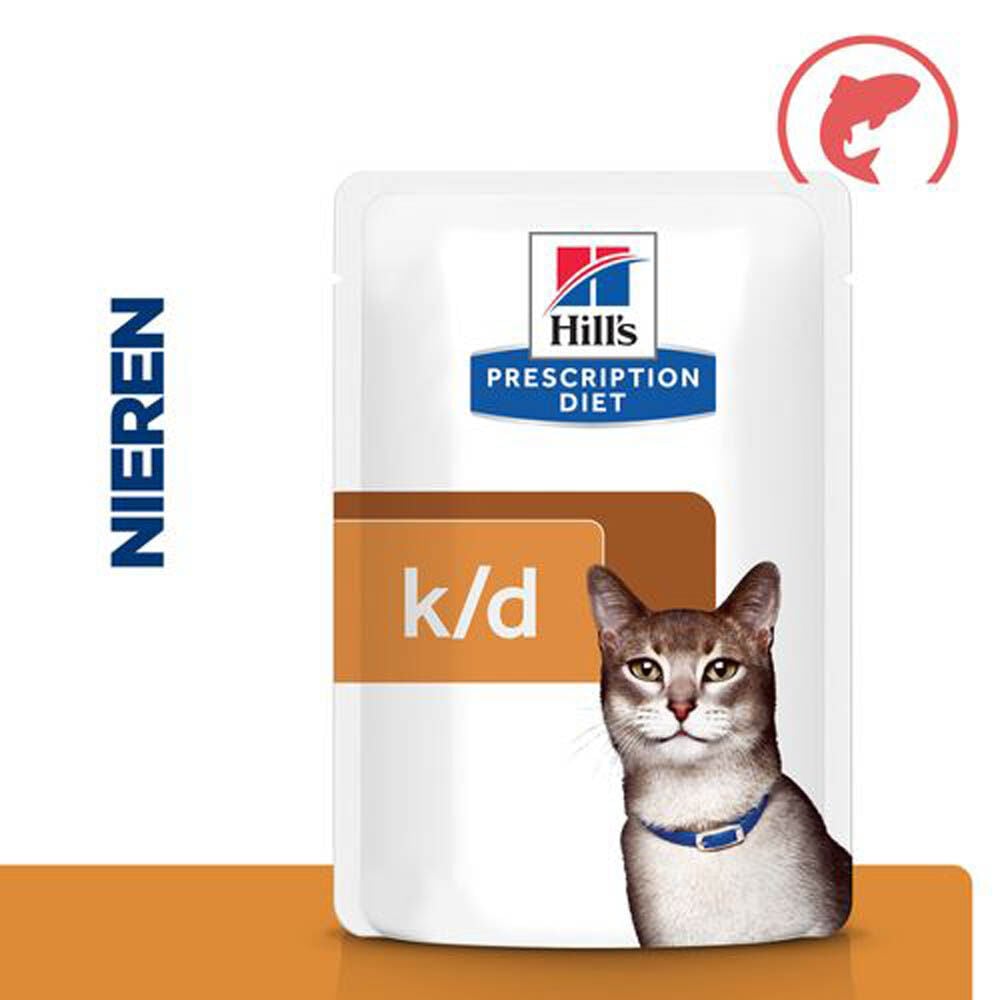 Hill's Prescription Diet Kidney Care k/d - Kattenvoer - 85 Gram - zalm