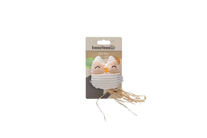 Beeztees Uil Pippa - Kattenspeeltje - Bruin