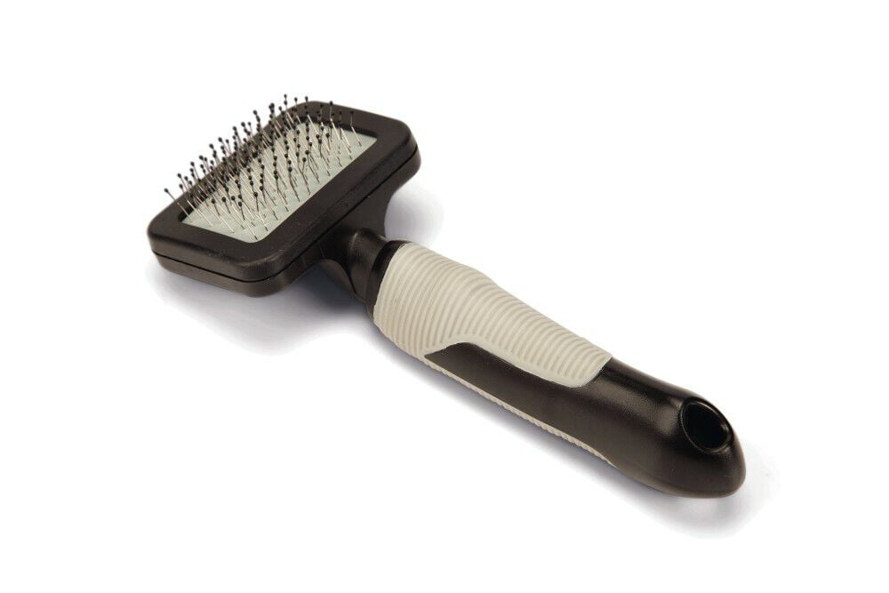 Beeztees - Slickerborstel - Kat - Klein - Zwart Grijs - 17.5x7.5x3 cm Beeztees - Slickerborstel - Kat - Klein - Zwart Grijs - 17.5x7.5x3 cm