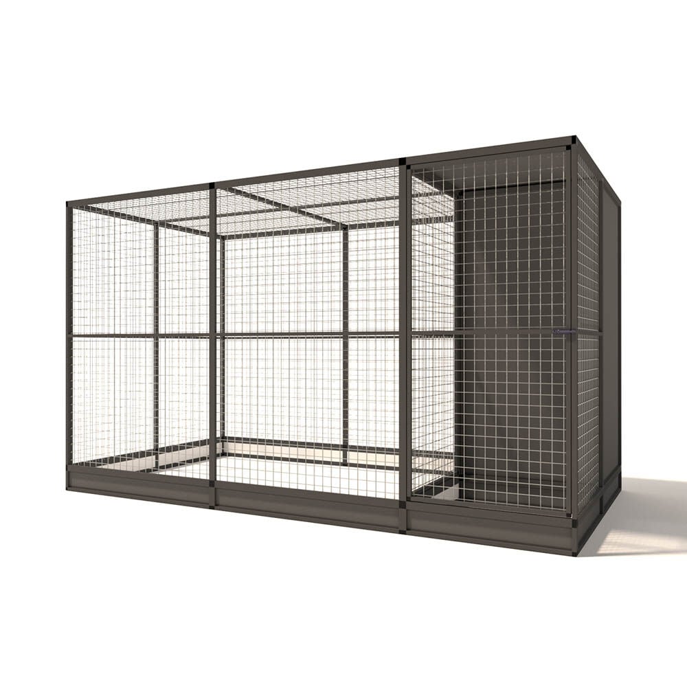 Glorenza Evi - Kattenren - Antraciet - 193x176x328 cm Glorenza Evi - Kattenren - Antraciet - 193x176x328 cm