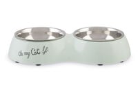 Beeztees Oh My Cat - Dinerset - Mint - 5x27x14.4 cm