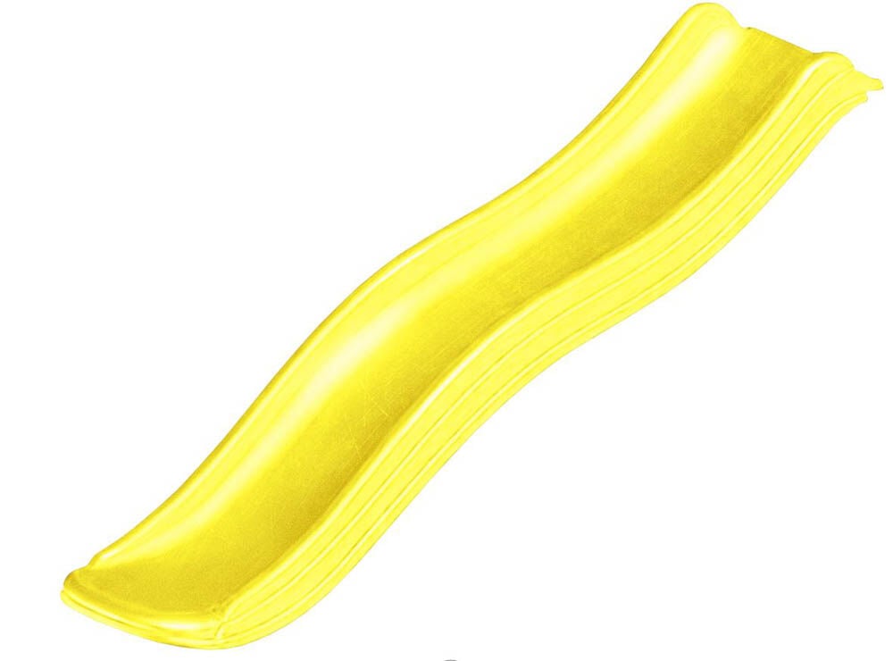 Swing King - Glijbaan - Geel - Kunststof - 175 cm Swing King - Glijbaan - Geel - Kunststof - 175 cm