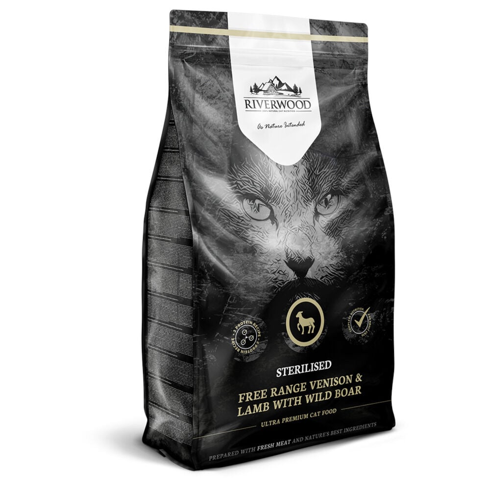 Riverwood Sterilised - Kattenvoer - 2 Kilogram - lam, hert Riverwood Sterilised - Kattenvoer - 2 Kilogram - lam, hert