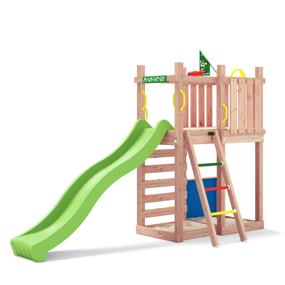 Jungle Gym Odda Grenen - Speeltoestel - Licht groen - Grenenhout Jungle Gym Odda Grenen - Speeltoestel - Licht groen - Grenenhout