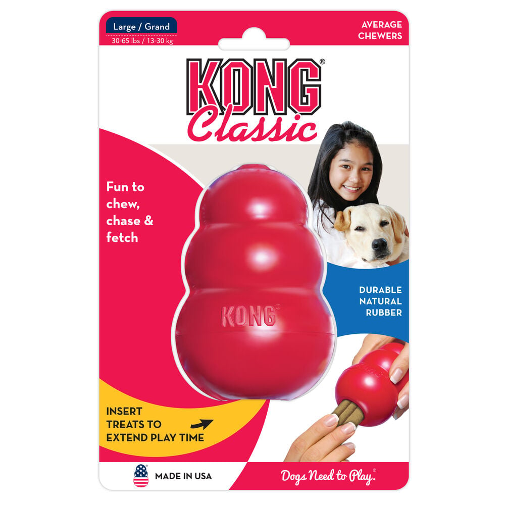 Kong Classic - Vulbaar Hondenspeelgoed - rood - 10x6.5x6.5 cm - L Kong Classic - Vulbaar Hondenspeelgoed - rood - 10x6.5x6.5 cm - L