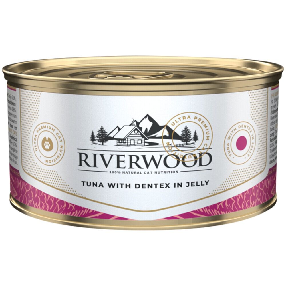 Riverwood - Kattenvoer - Tandbrasem - 85 Gram - Dentex Riverwood - Kattenvoer - Tandbrasem - 85 Gram - Dentex