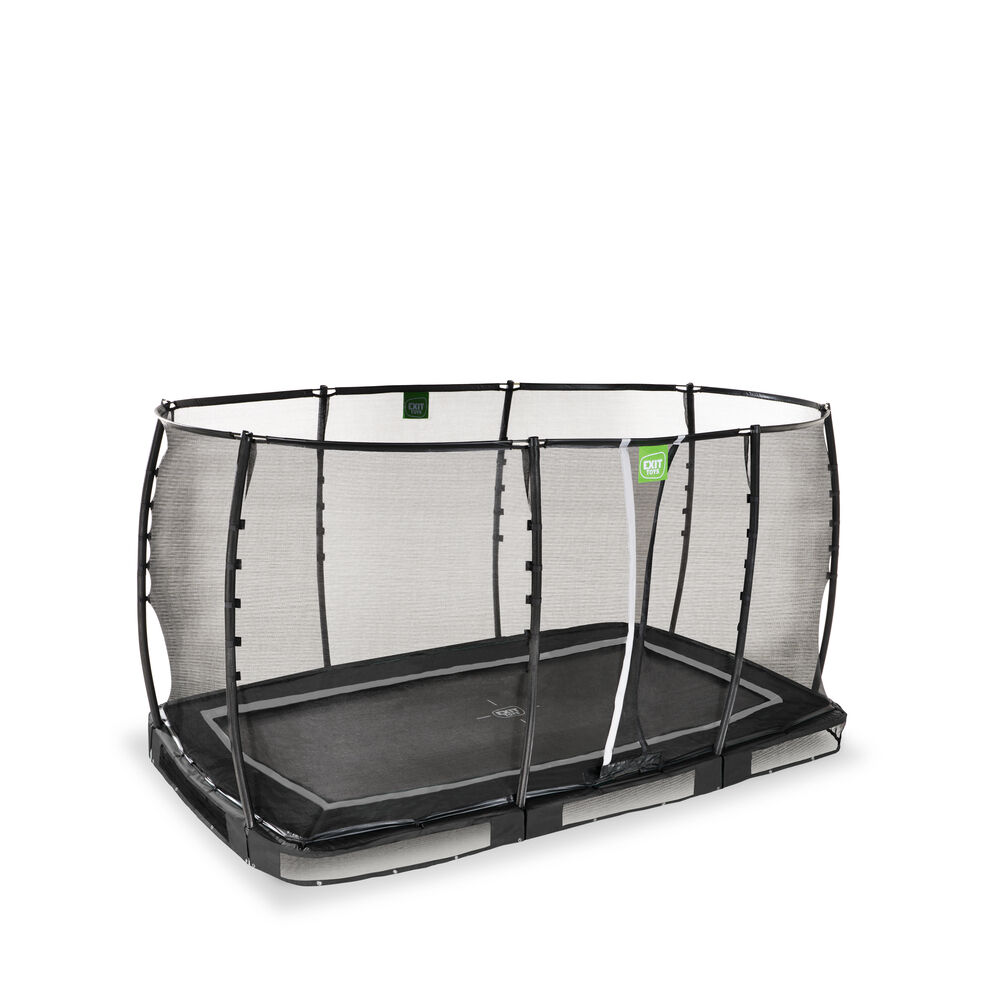 EXIT Allure Premium - Inground trampoline - Zwart - 214x366 cm