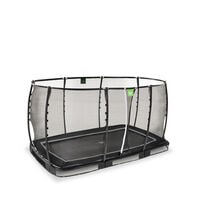 EXIT Allure Premium - Inground trampoline - Zwart - 214x366 cm