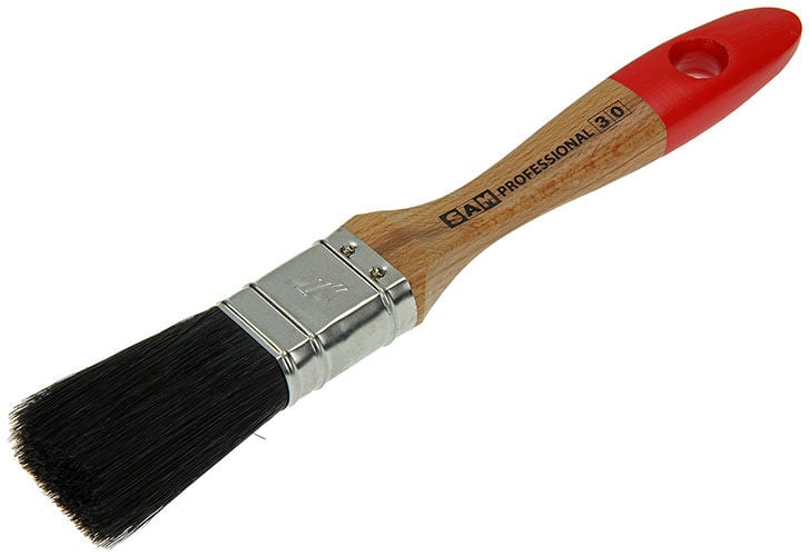 SAM - Verfkwast dubbeldik plat 30mm - 20x3x2 cm - Bruin - 20 cm