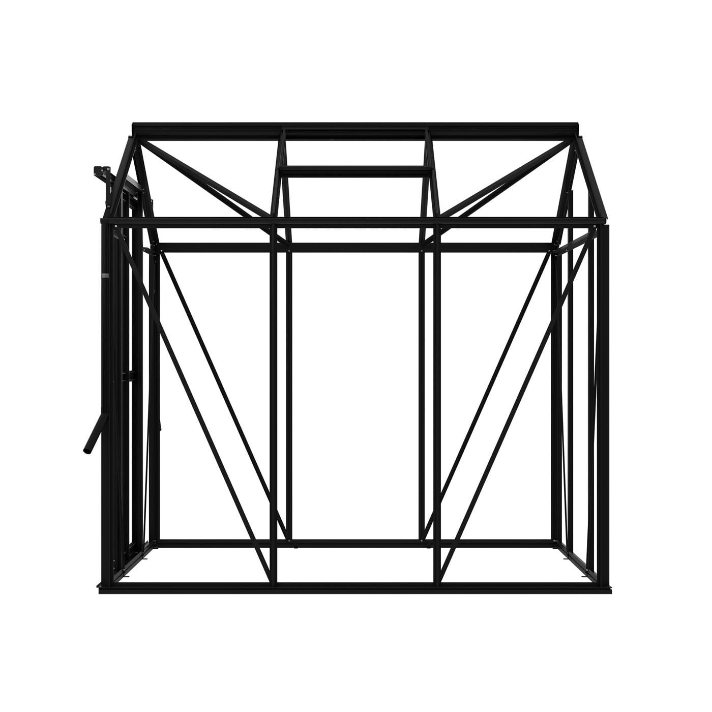 Royal Well Anne II Full Options - Tuinkas - Zwart - 211.2x149.8x220.1 cm - Veiligheidsglas