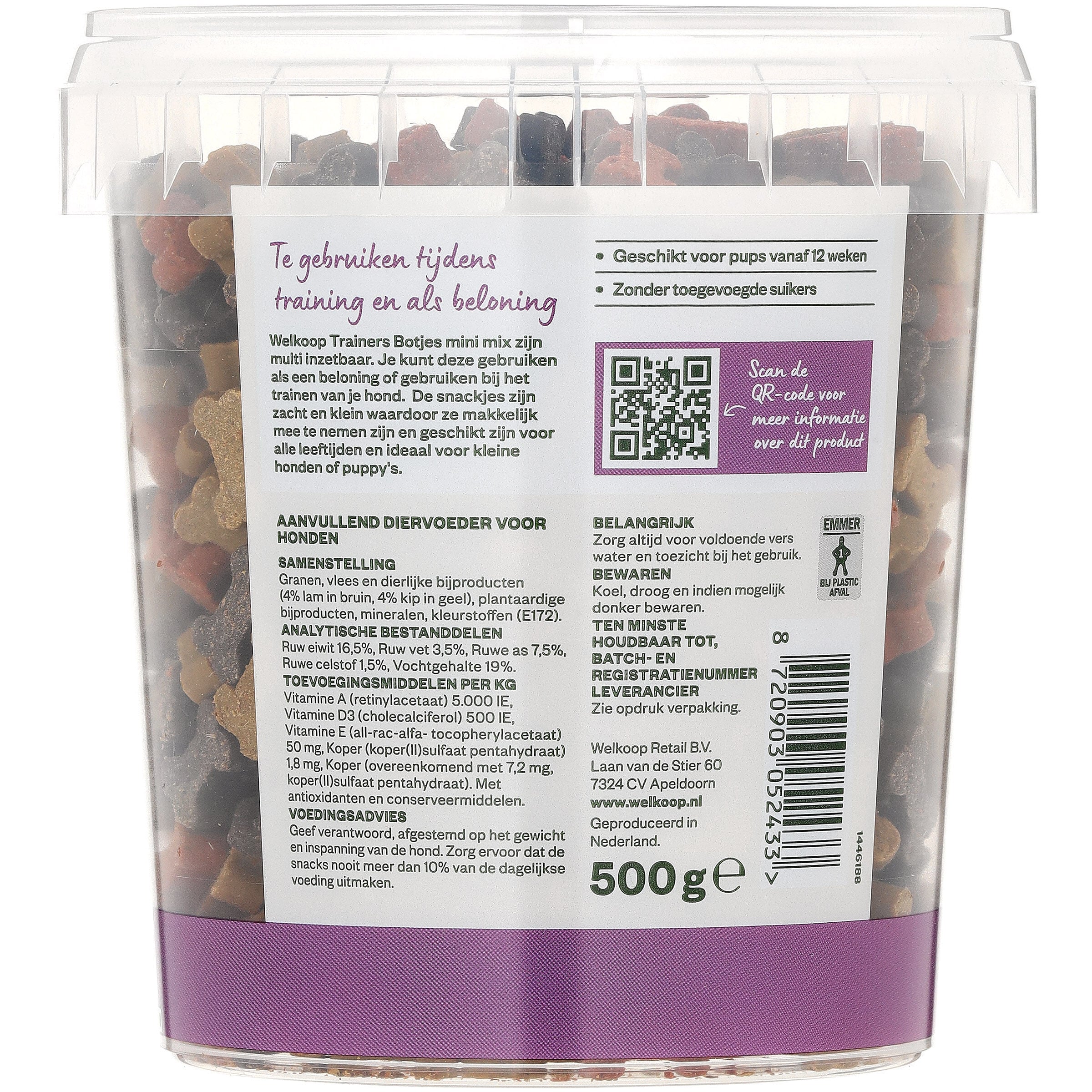 Welkoop Trainer - Bot - Hondensnack - 1 Gram - Mix - Mini
