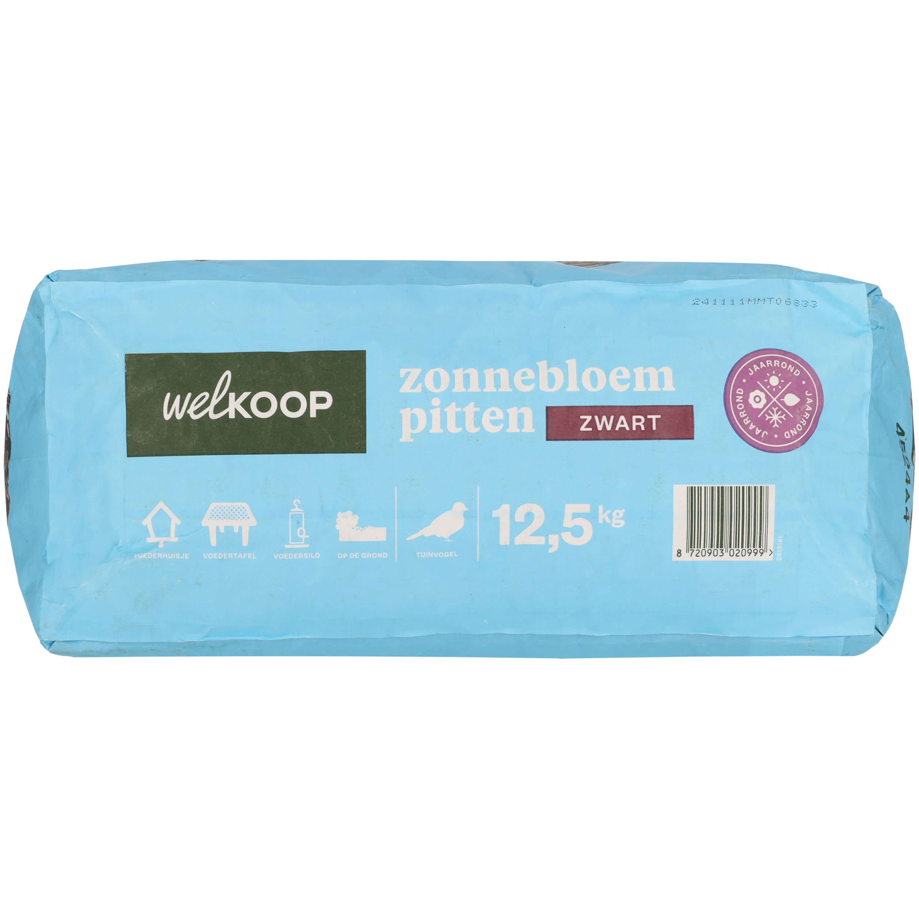 Welkoop - Zwarte Zonnebloempitten - Tuinvogelvoer - 12.5 Kilogram
