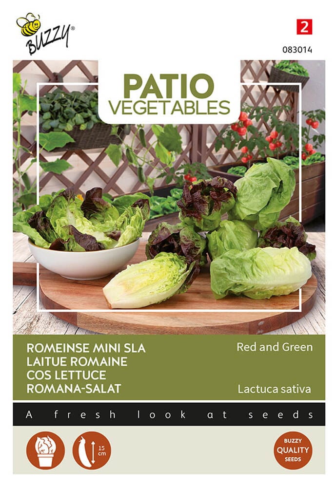 Buzzy Patio Vegetables Romeinse Mini-sla - Groentezaden