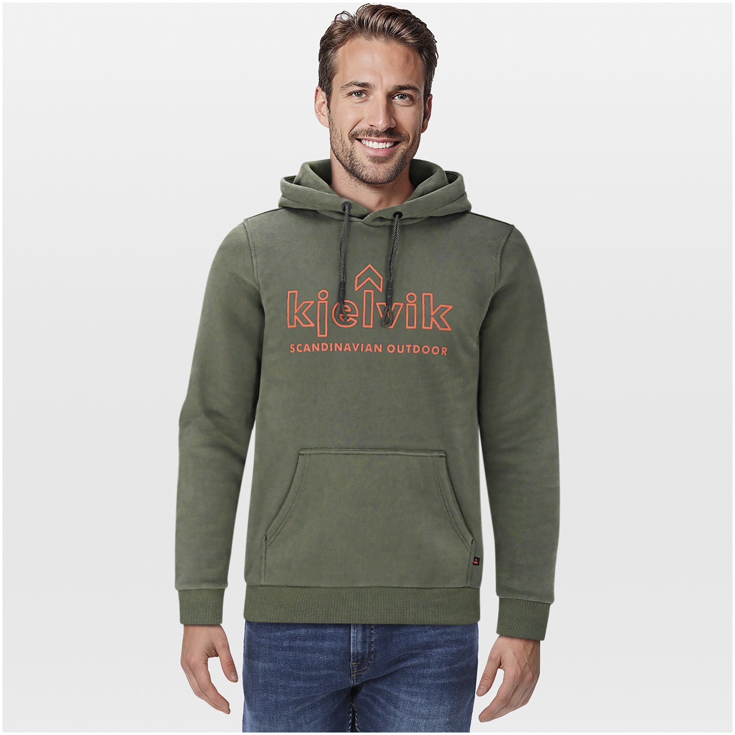 Kjelvik Tebbe - Hoodie - Olijf groen - 4XL Kjelvik Tebbe - Hoodie - Olijf groen - 4XL