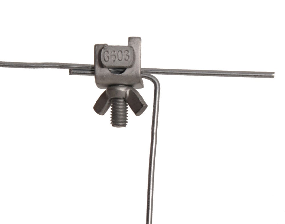 Gallagher - Draadklem gebogen - 11 cm - 10 Stuks - Grijs - 8.5 cm Gallagher - Draadklem gebogen - 11 cm - 10 Stuks - Grijs - 8.5 cm