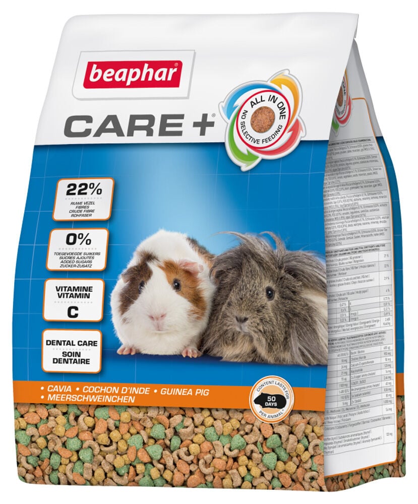 Beaphar Care + Cavia - Caviavoer - 1.5 Kilogram Beaphar Care + Cavia - Caviavoer - 1.5 Kilogram