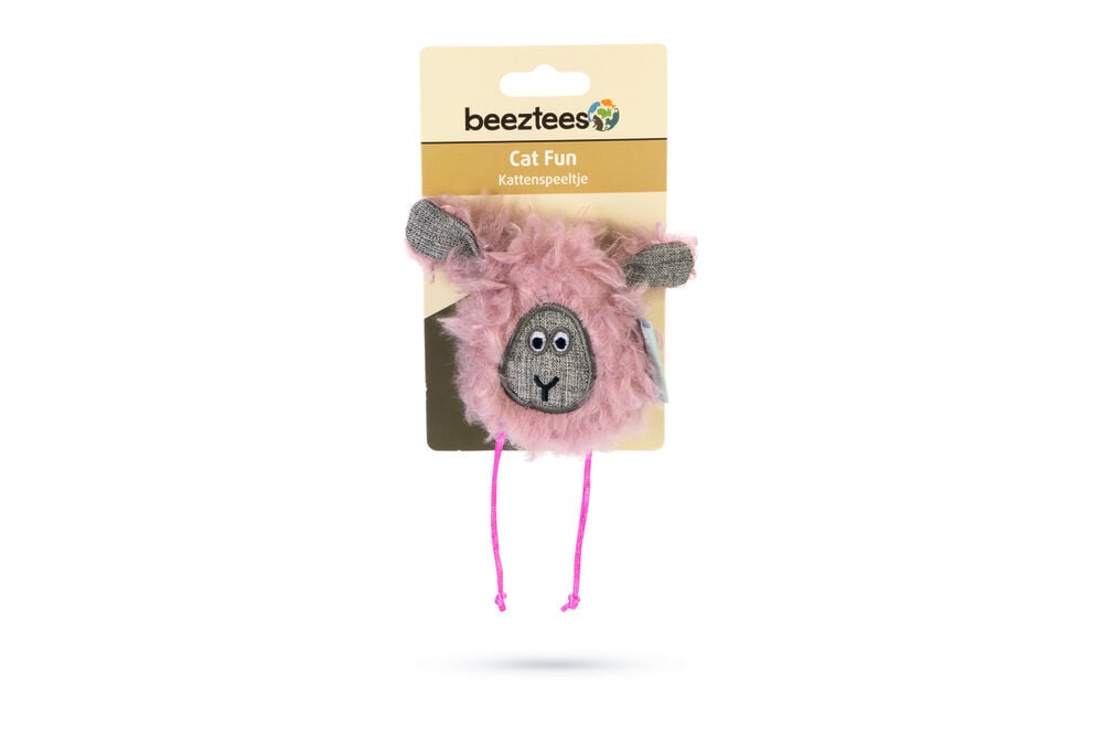 Beeztees Schaap Gaya  - Kattenspeeltje - Roze