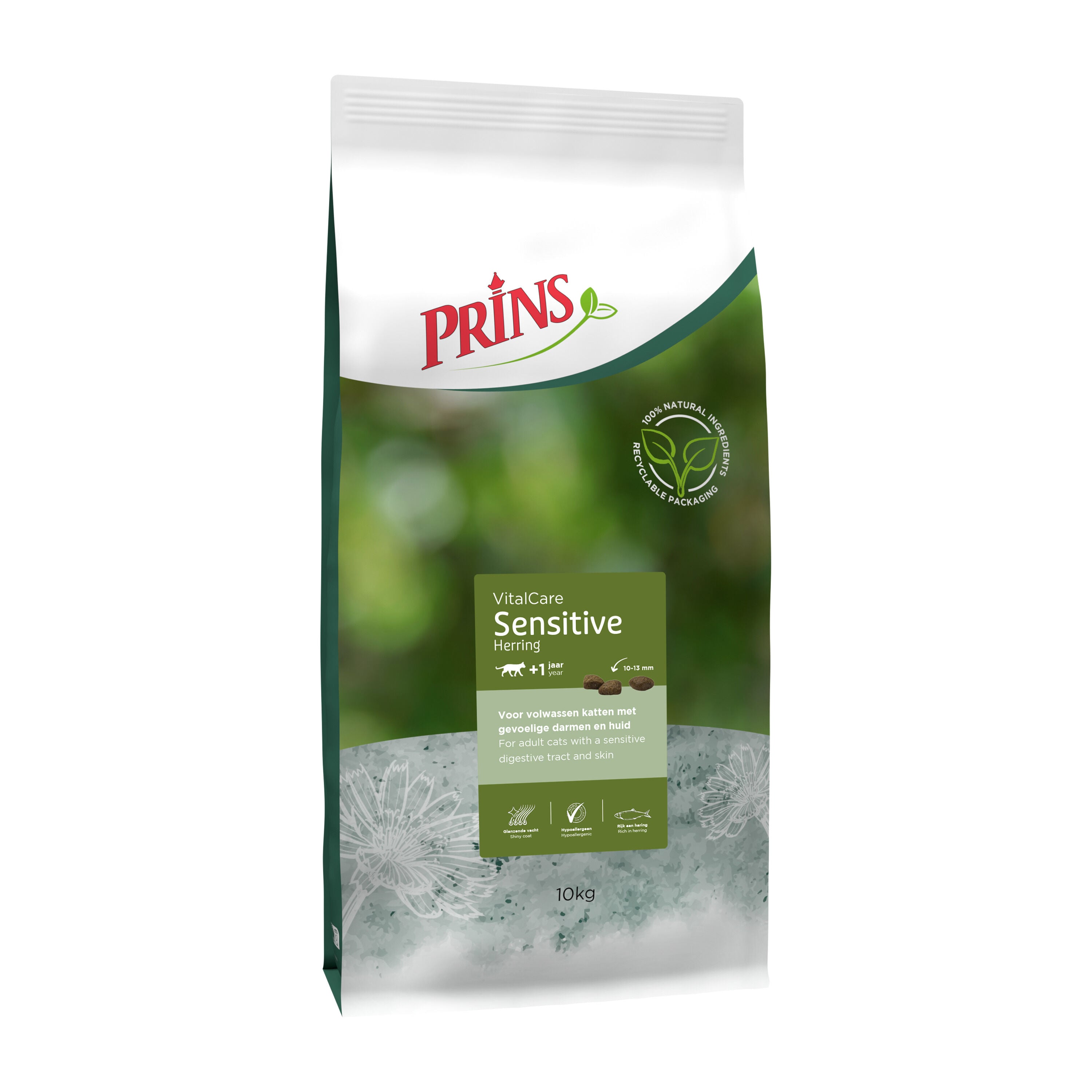 Prins VitalCare Sensitive Hypoallergic - Kattenvoer - 10 Kilogram - vis Prins VitalCare Sensitive Hypoallergic - Kattenvoer - 10 Kilogram - vis