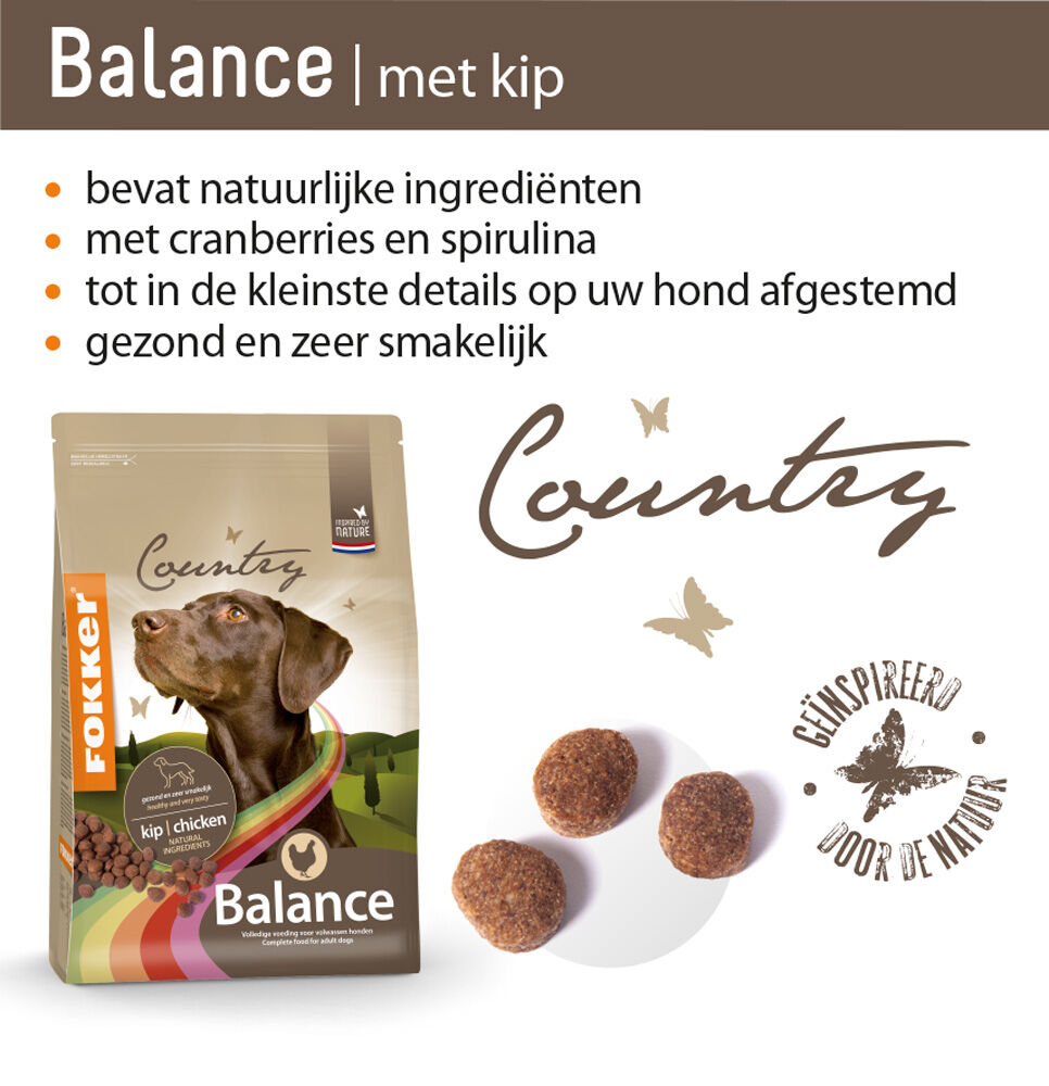 Fokker Country Balance - Hondenvoer - 13 Kilogram - vlees
