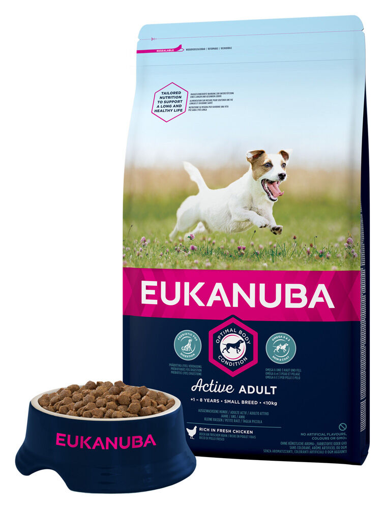 Eukanuba Adult Small - Hondenvoer - 3 Kilogram - kip