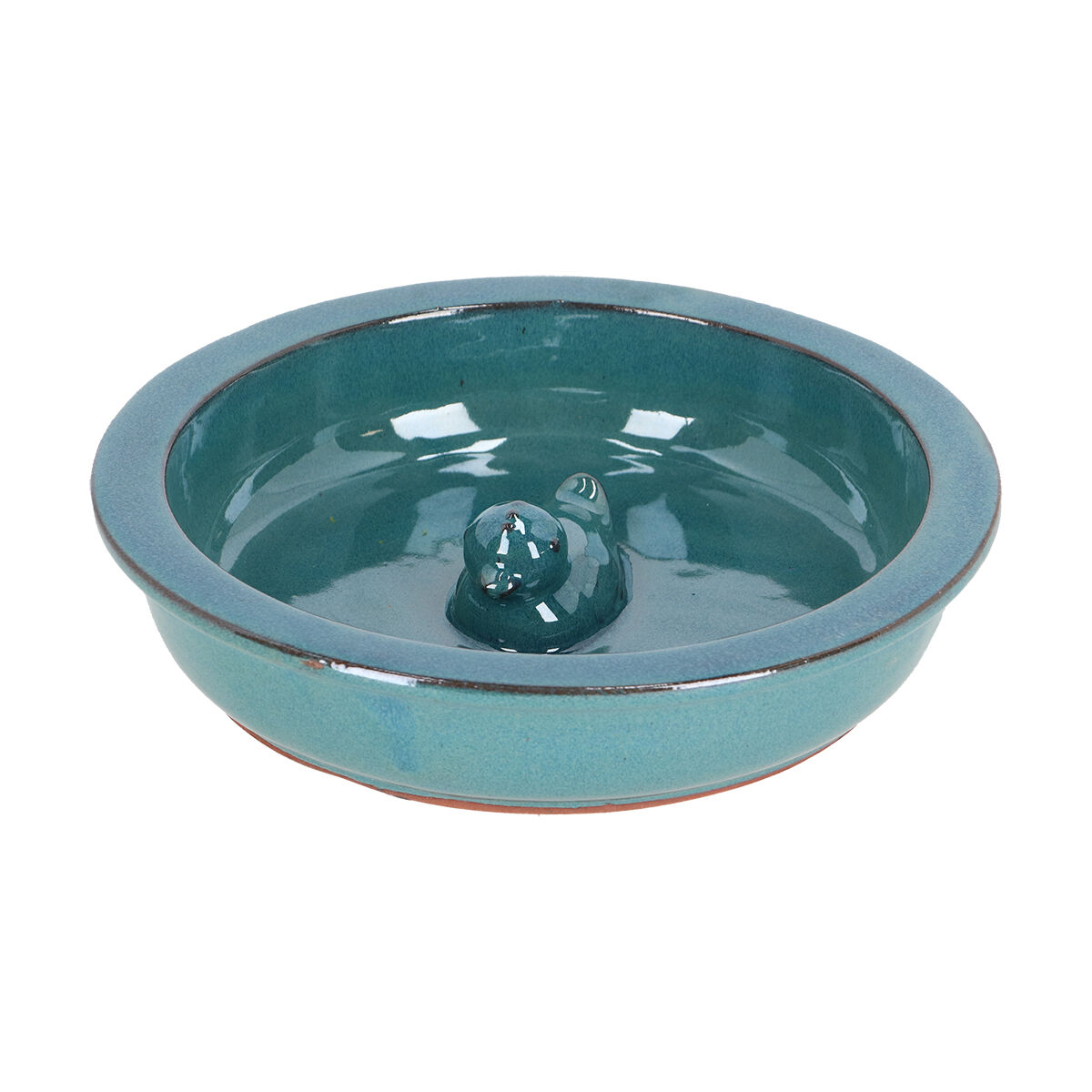 Eend Waterschaal - Rond - Tuinvogels - Blauw - 5.8x27x27 cm
