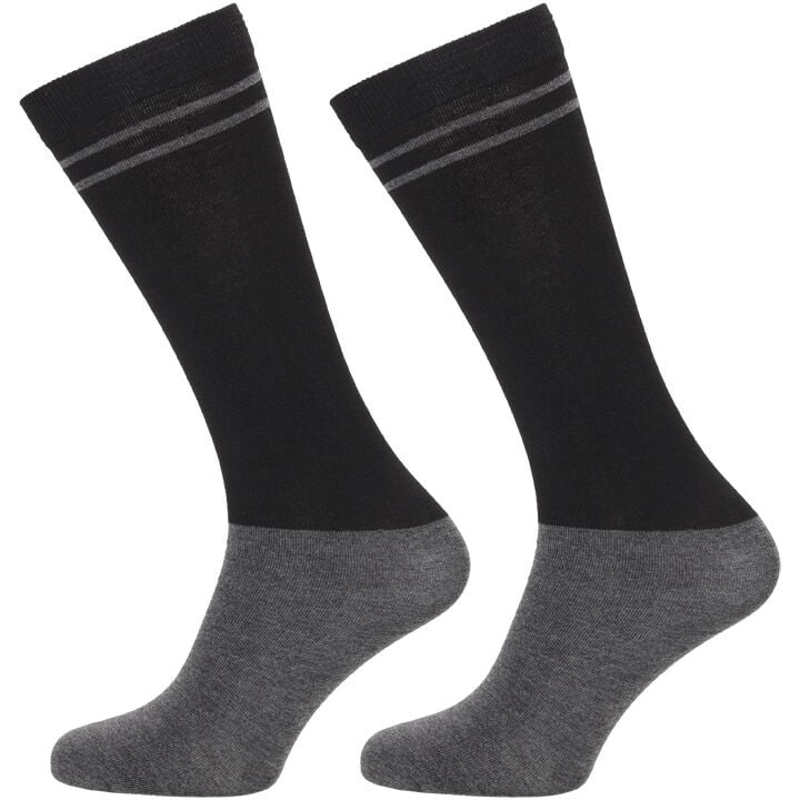Welkoop 2-pack - Paardrijsokken - Zwart