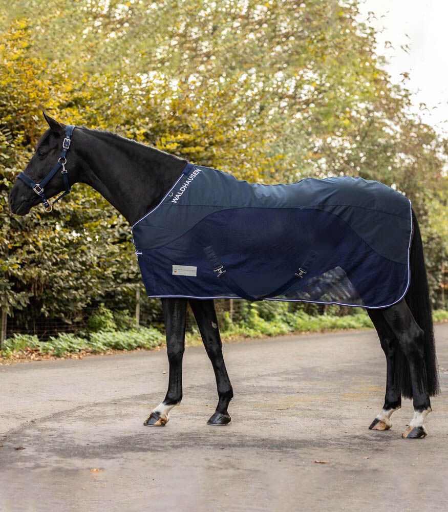 Waldhausen Comfort - Vliegendeken - Paardendeken - Blauw - 135/185 Waldhausen Comfort - Vliegendeken - Paardendeken - Blauw - 135/185