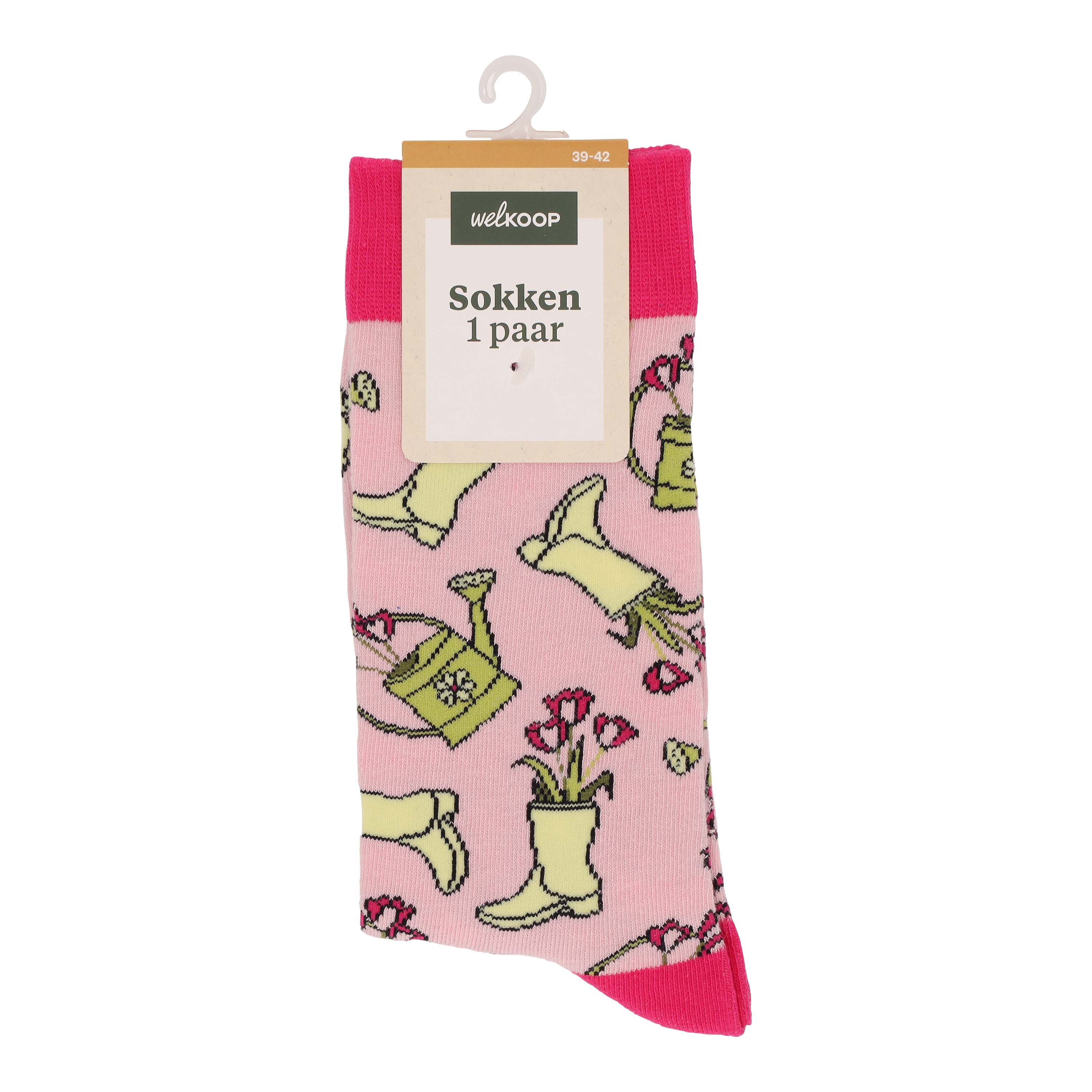 Welkoop Fun Laars - Sokken - Roze - 35-38 Welkoop Fun Laars - Sokken - Roze - 35-38