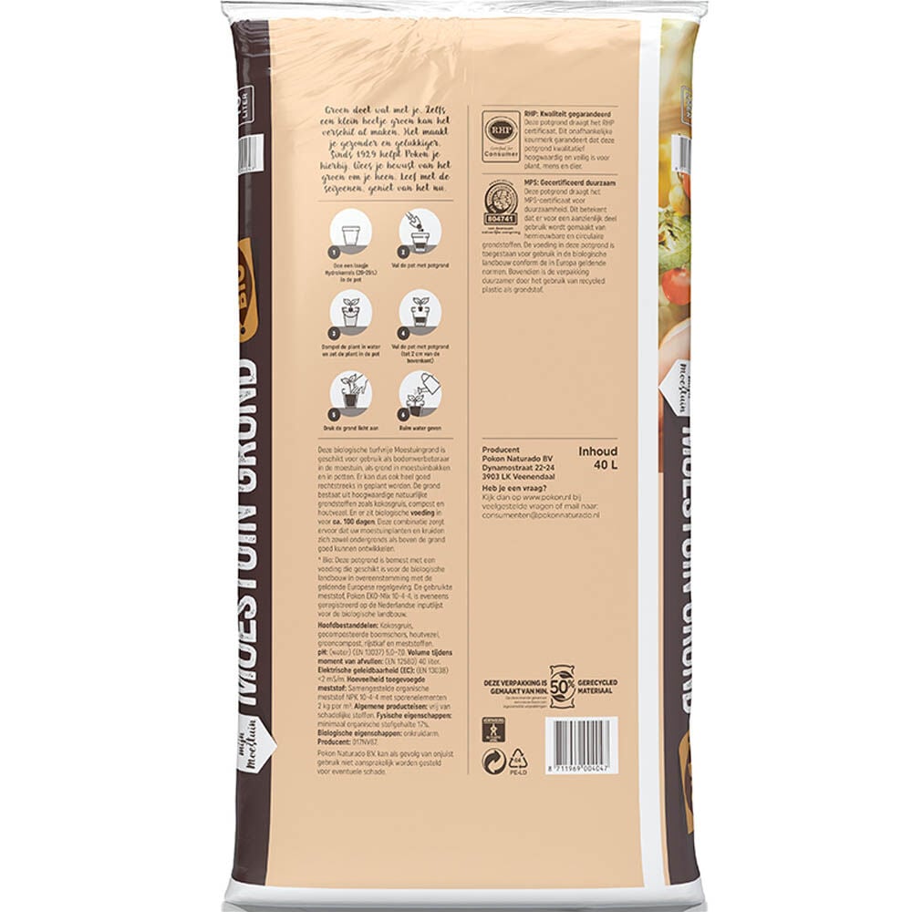 Pokon Moestuin grond - Potgrond - 40 Liter