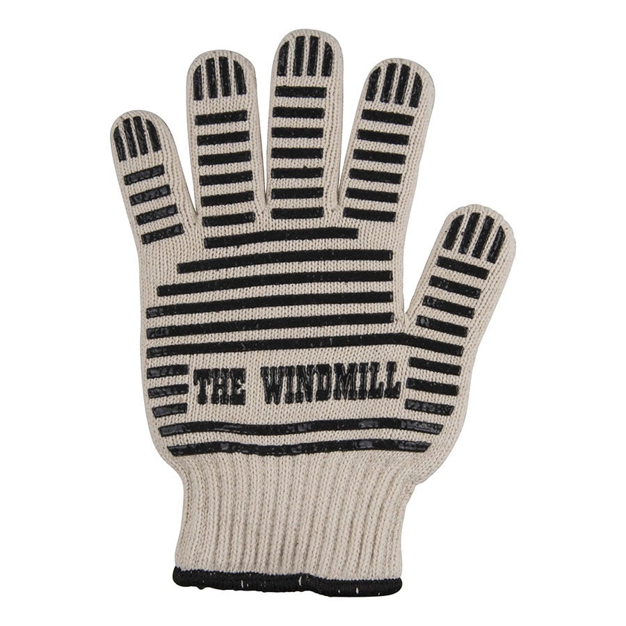 The Windmill Cast Iron Hittebestendige handschoen - Accessoire - Zwart / wit