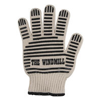 The Windmill Cast Iron Hittebestendige handschoen - Accessoire - Zwart / wit