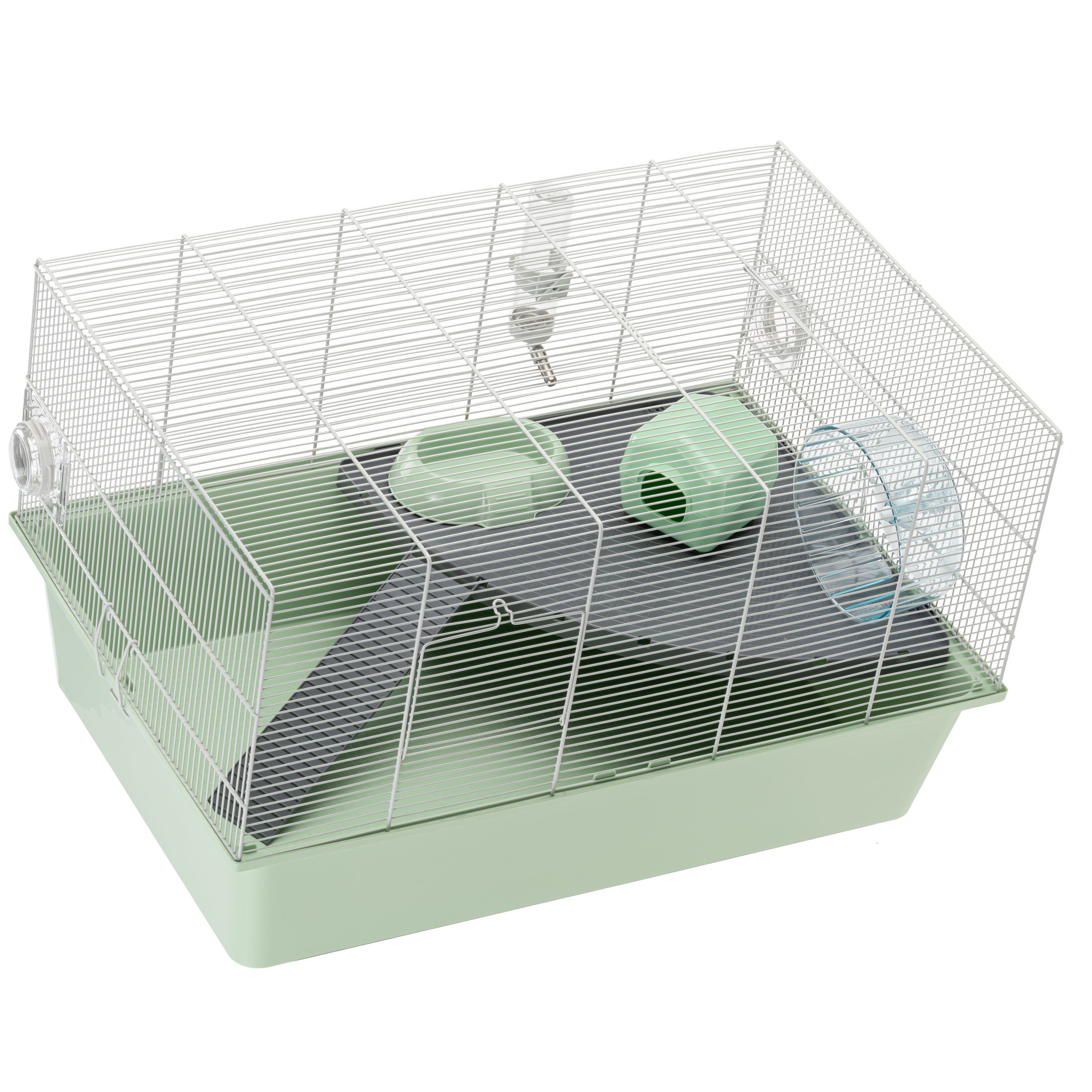 Ferplast Milos - Knaagdierenkooi - Groen / Zwart - 70x69.5x29 cm