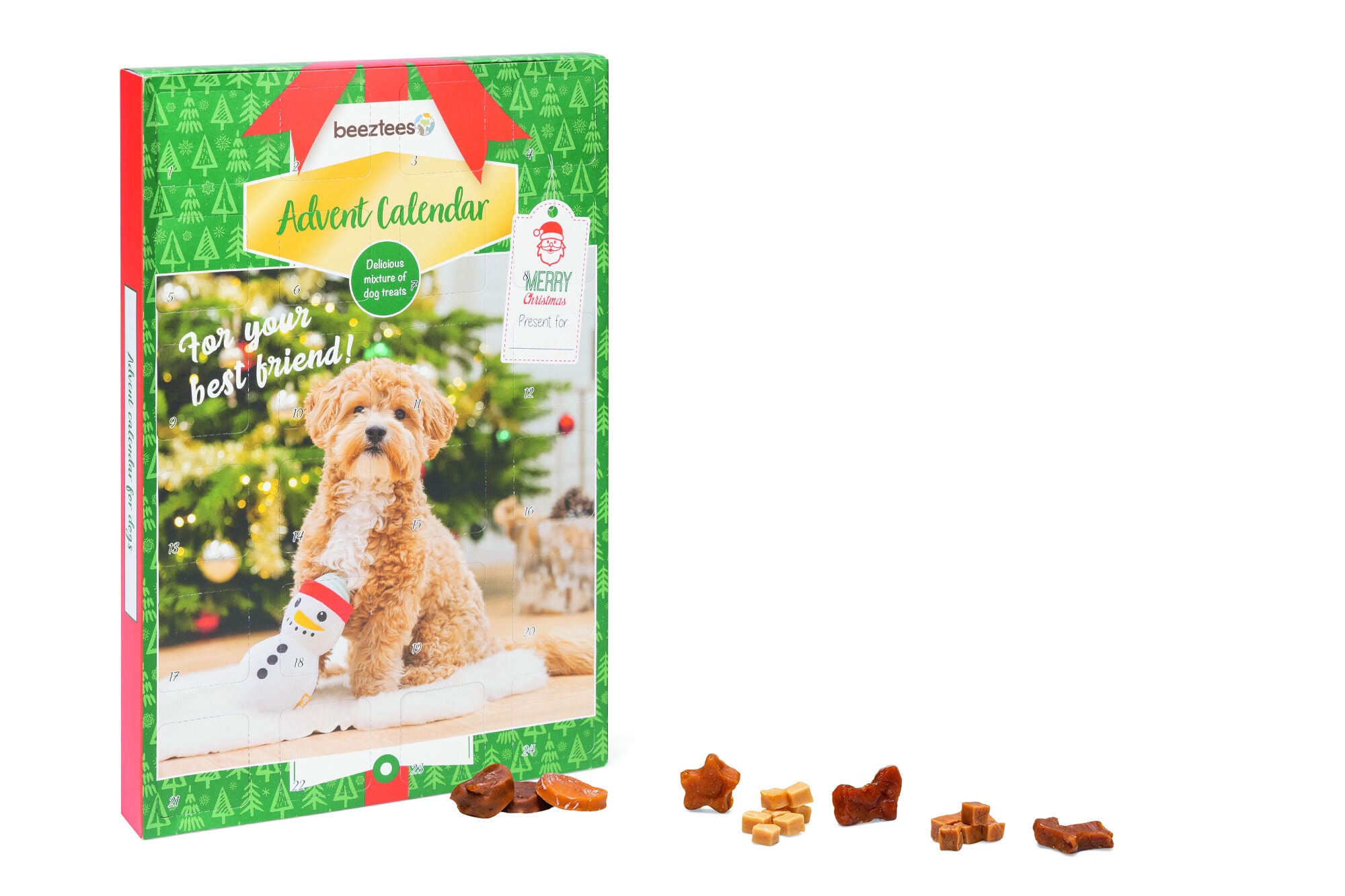 Beeztees Kerst Adventskalender Paw - Hondensnack
