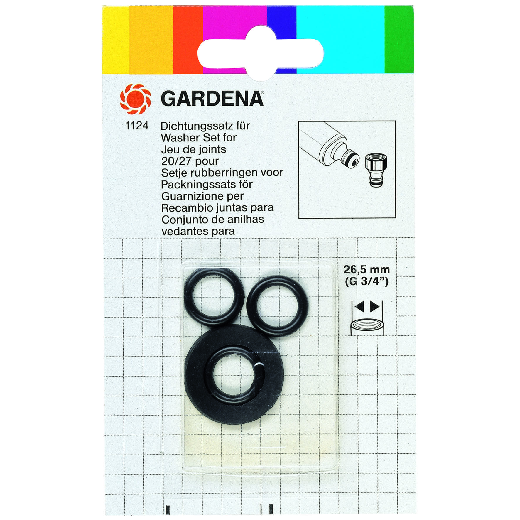 GARDENA - Rubberringen Set - 1/2'' GARDENA - Rubberringen Set - 1/2''