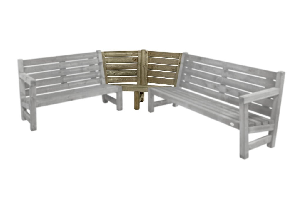 Talen Buitenmeubelen Hoek - Tuinbank - Groen - 82x72x72 cm