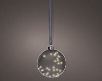 Lumineo LED Bal - Hanglamp - 40 - Grijs - Warm wit