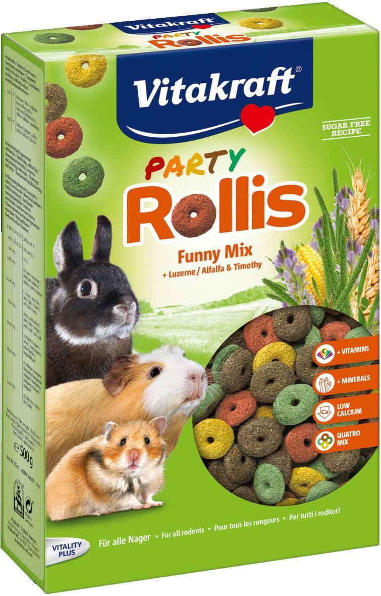 Vitakraft Rollis Party - Knaagdierensnack - 500 Gram - groente