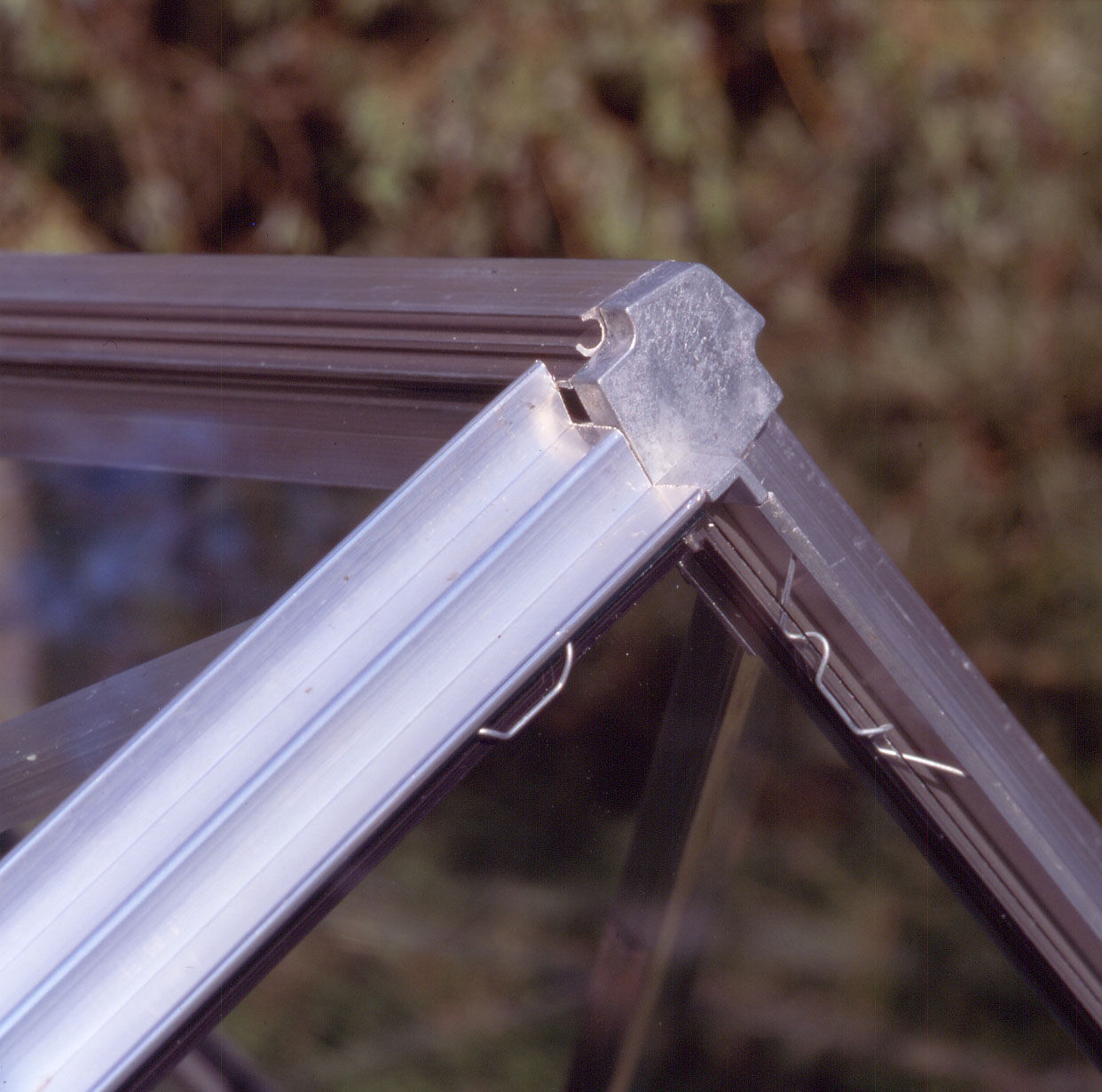 Halls Magnum 148 - Tuinkas - Zilver - 258x257x446 cm - Veiligheidsglas