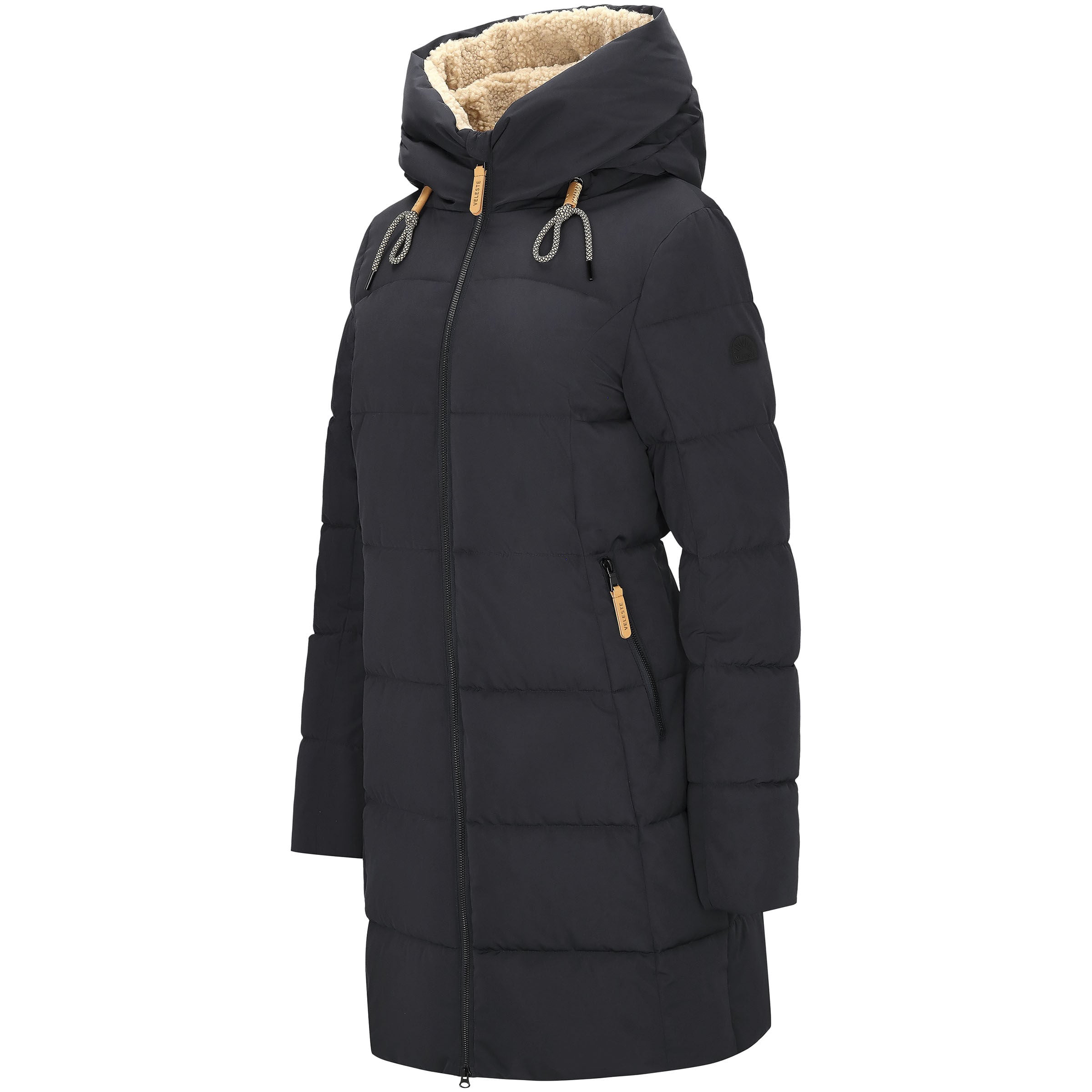 Veleste Chevel - Jas - Donkerblauw