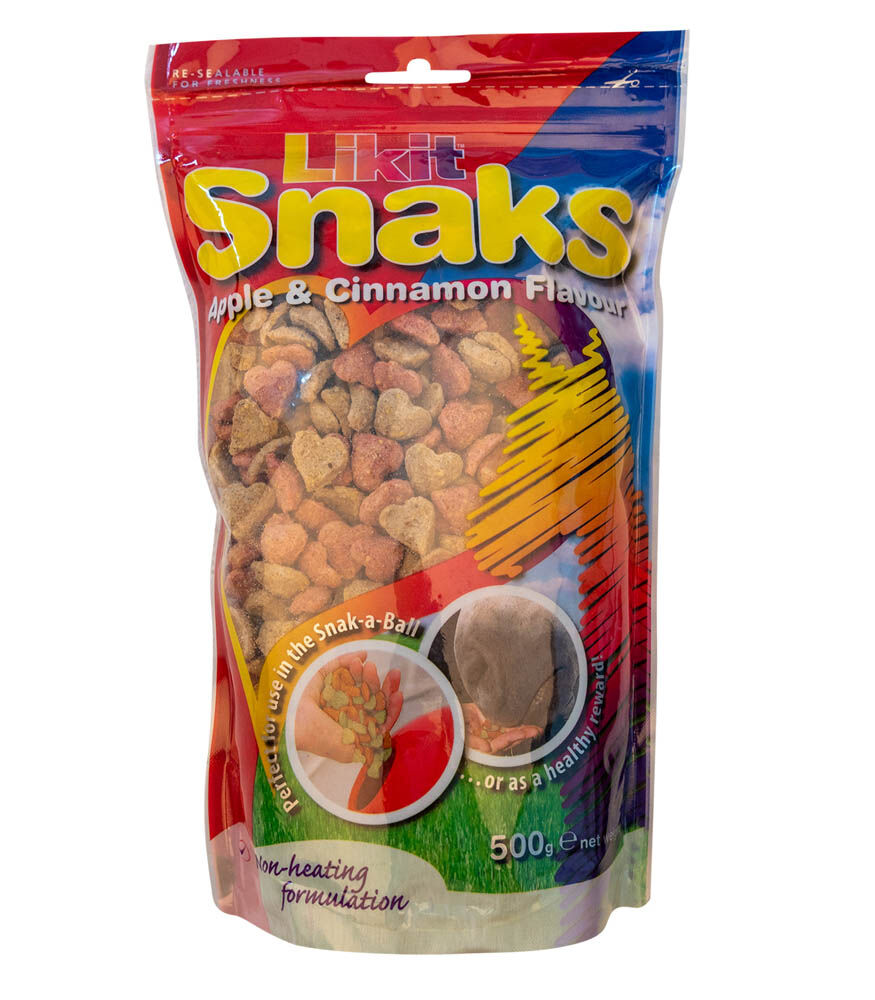 LIKIT Appel/Kaneel - Paardensnoepjes - 500 Gram - Appel & Kaneel LIKIT Appel/Kaneel - Paardensnoepjes - 500 Gram - Appel & Kaneel